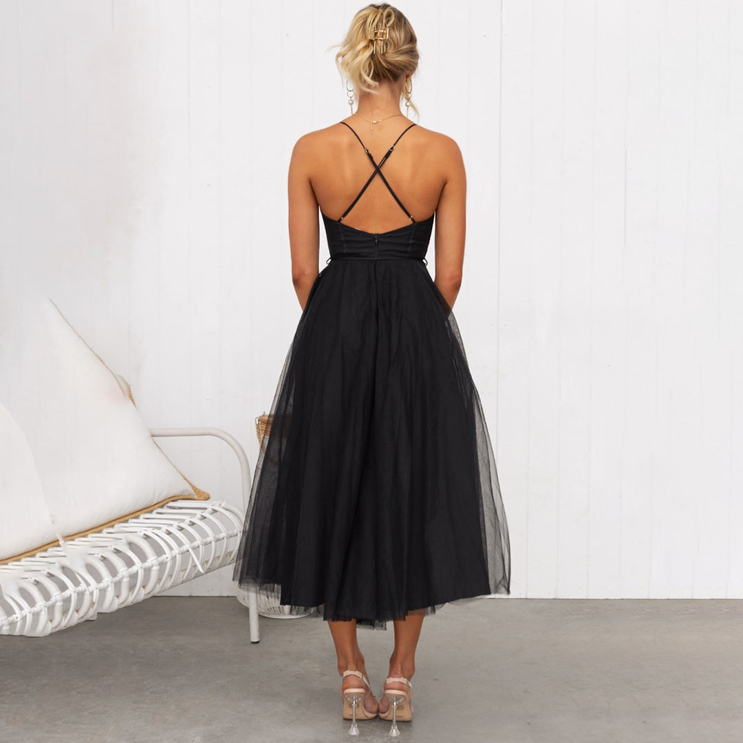 Abito midi Donna | Scollo a cuore & vita definita