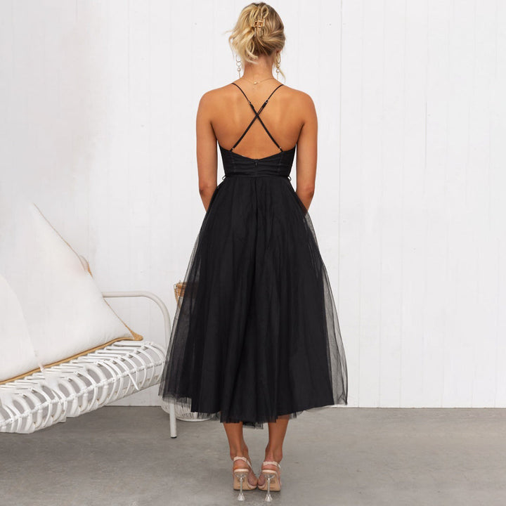 Abito midi Donna | Scollo a cuore & vita definita