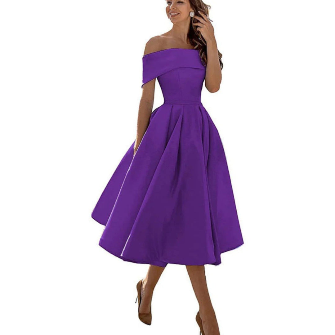 Abito midi Donna | Spalle scoperte & Linea valorizzante