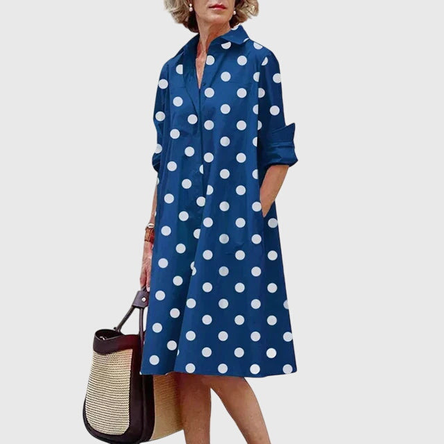 Abito midi con tasche Donna | Eleganza rilassata e praticità quotidiana