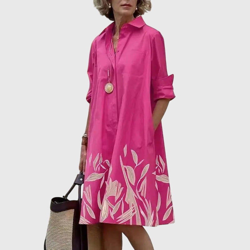Abito midi con tasche Donna | Eleganza rilassata e praticità quotidiana