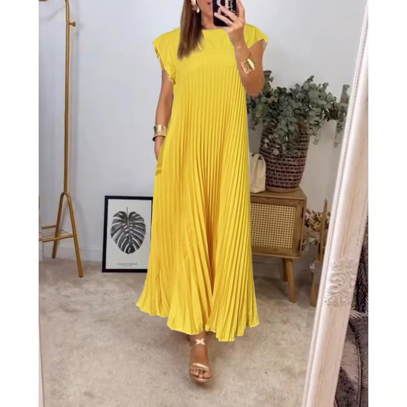 Abito senza Donna | Plissettatura Elegante & Linea Scivolata