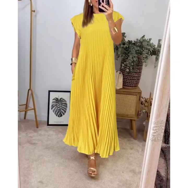 Abito senza Donna | Plissettatura Elegante & Linea Scivolata
