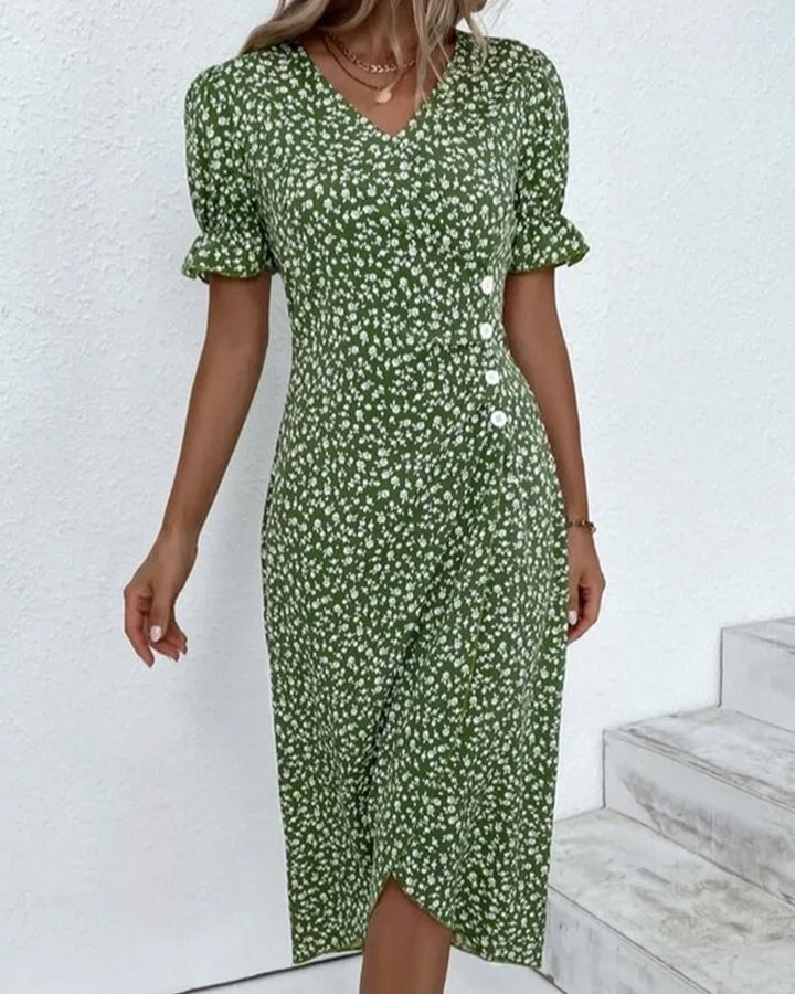 Abito Estivo Donna con Scollo a V - Elegante e Versatile per Occasioni Estive - Vestiti Estivi Donna 4