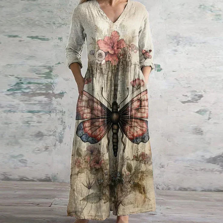 Abito Lungo Elegante da Donna in Stile Vintage per l'Estate - Vestiti Eleganti Donna, Look Femminile e Versatile 2