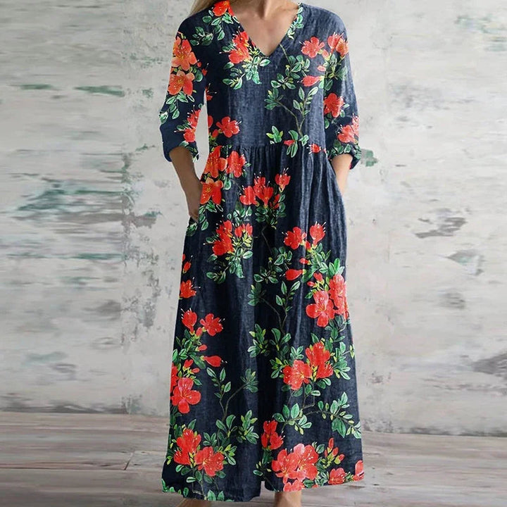 Abito Lungo Elegante da Donna in Stile Vintage per l'Estate - Vestiti Eleganti Donna, Look Femminile e Versatile 3
