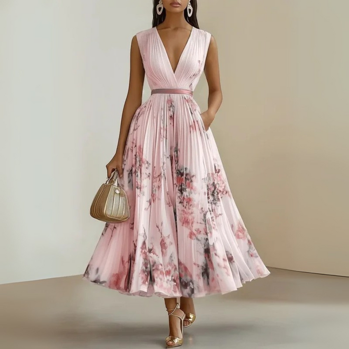 Abito Maxi Estivo Senza Maniche con Scollo a V per Donne - Vestiti Estivi Donna Eleganti e Comodi, Perfetti per Ogni Occasione Estiva 2