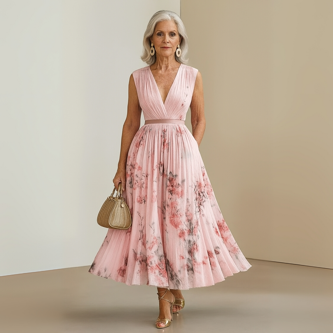 Abito Maxi Estivo Senza Maniche con Scollo a V per Donne - Vestiti Estivi Donna Eleganti e Comodi, Perfetti per Ogni Occasione Estiva 8
