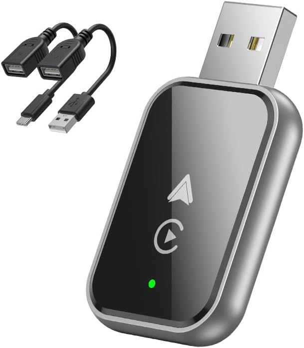 Adattatore Wireless CarPlay – Convertitore Mini USB e USB-C da connessione cablata a wireless 5