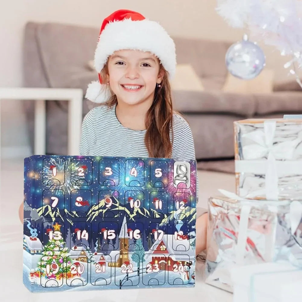 AdventPuzzle | Calendario dell'Avvento educativo con puzzle in metallo e 24 rompicapo 2