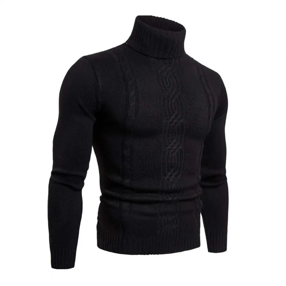 Maglione Uomo Dolcevita Caldo Vestibilità Classica - Vesarelli