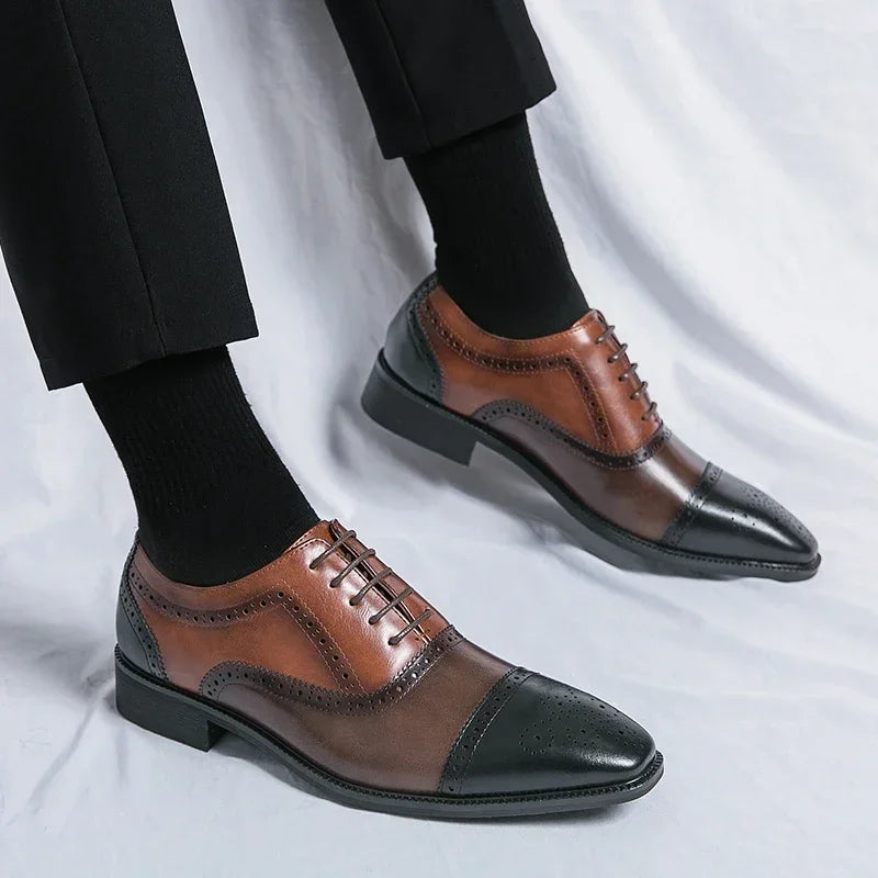 Scarpe Oxford Uomo in Pelle Eleganti Classiche - Vesarelli