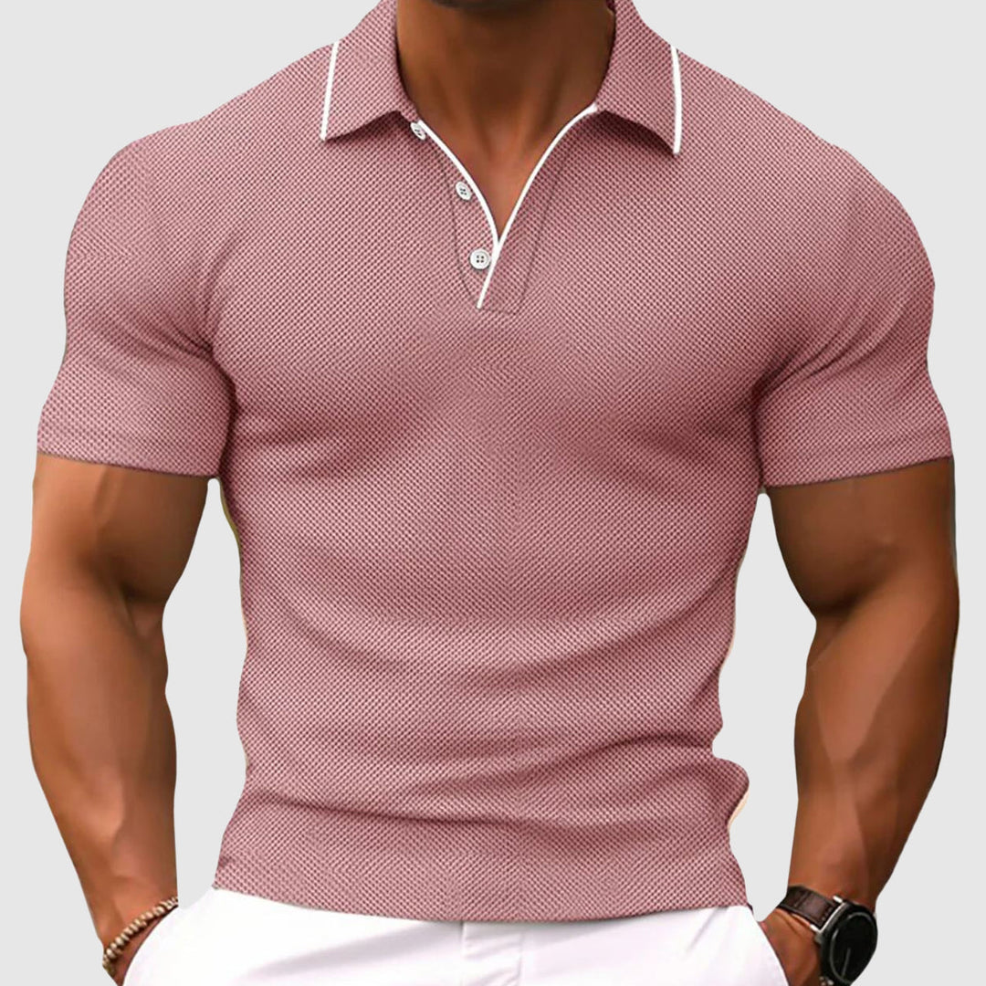 Polo Uomo in Maglia Tessuto Knit Classica