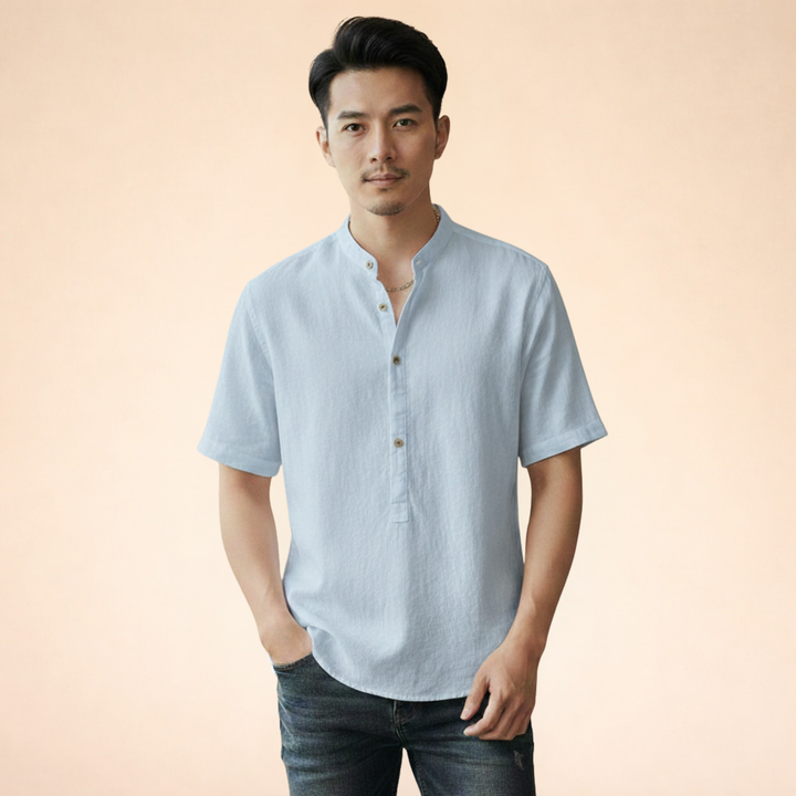 Alessio | Camicia Uomo in Lino – Traspirante, Casual & Comoda 2