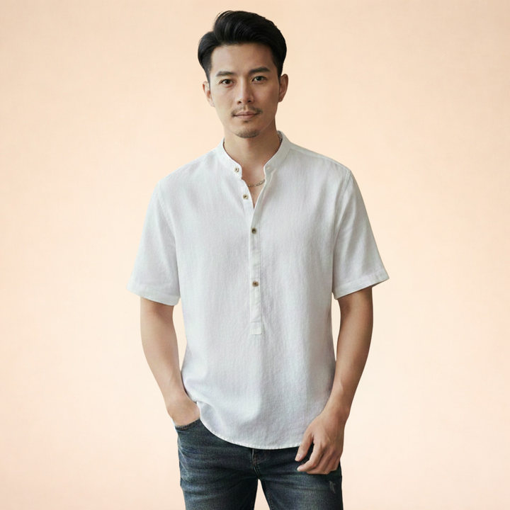 Alessio | Camicia Uomo in Lino – Traspirante, Casual & Comoda 4