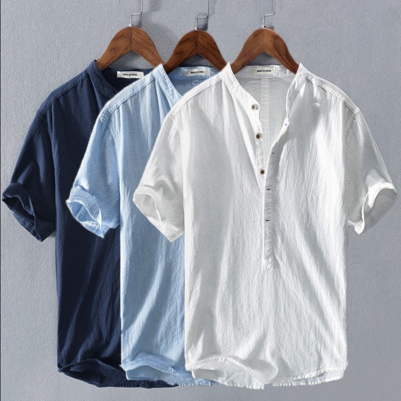 Alessio | Camicia Uomo in Lino – Traspirante, Casual & Comoda 7