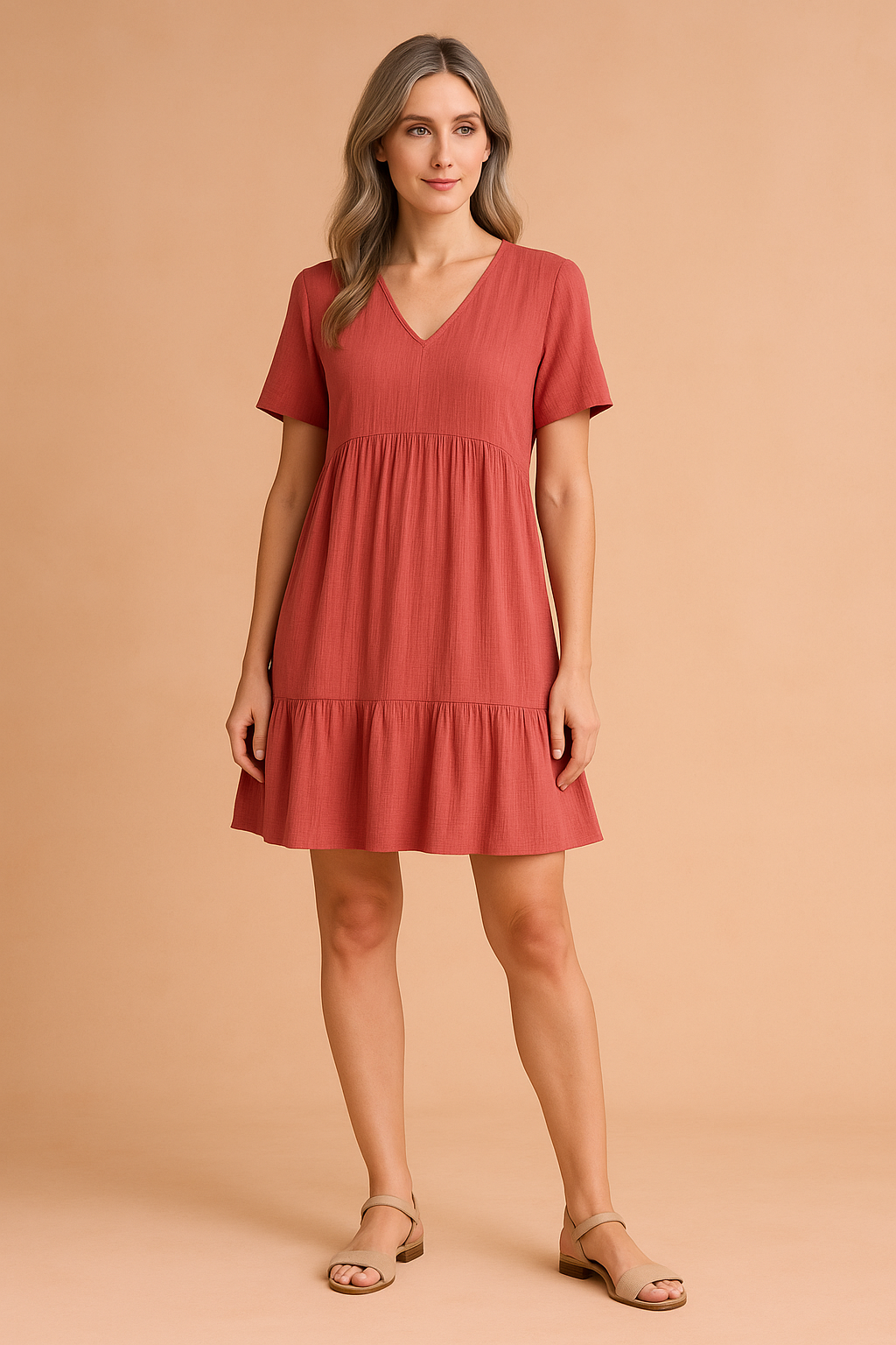 Alira | Miniabito casual con scollo a V 2