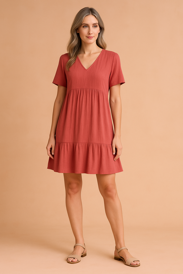 Alira | Miniabito casual con scollo a V 2