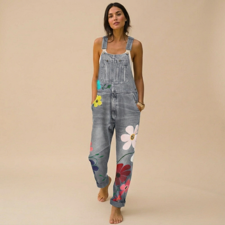 Allegra | Tuta Floreale Elegante – Denim di Alta Qualità, Versatile &amp; Chic 6