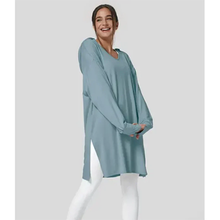 Maglia Donna Estiva Cotone Oversize Manica Lunga - Vesarelli