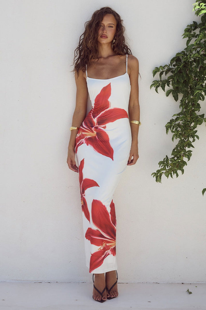 Amber Blossom Bodycon Dress with Floral Design - Lizabella Fashion -  -  - Amber Blossom Bodycon Dress with Floral Design - Lizabella Fashion - #tag1# - #tag2#