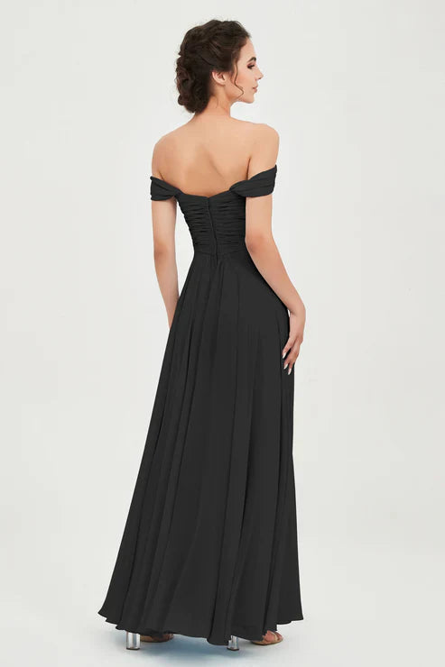 Abito Maxi Donna Spalle Scoperte Stile Sofisticato