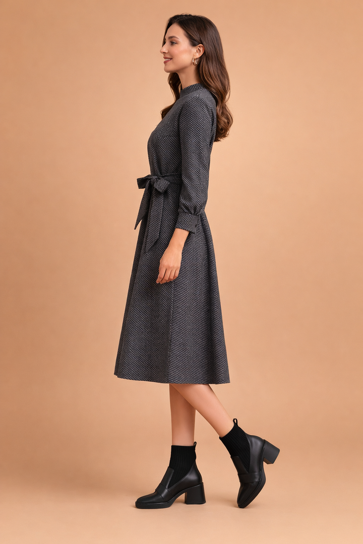 Scarpe Donna Alte Caviglia Tacco Basso Classiche