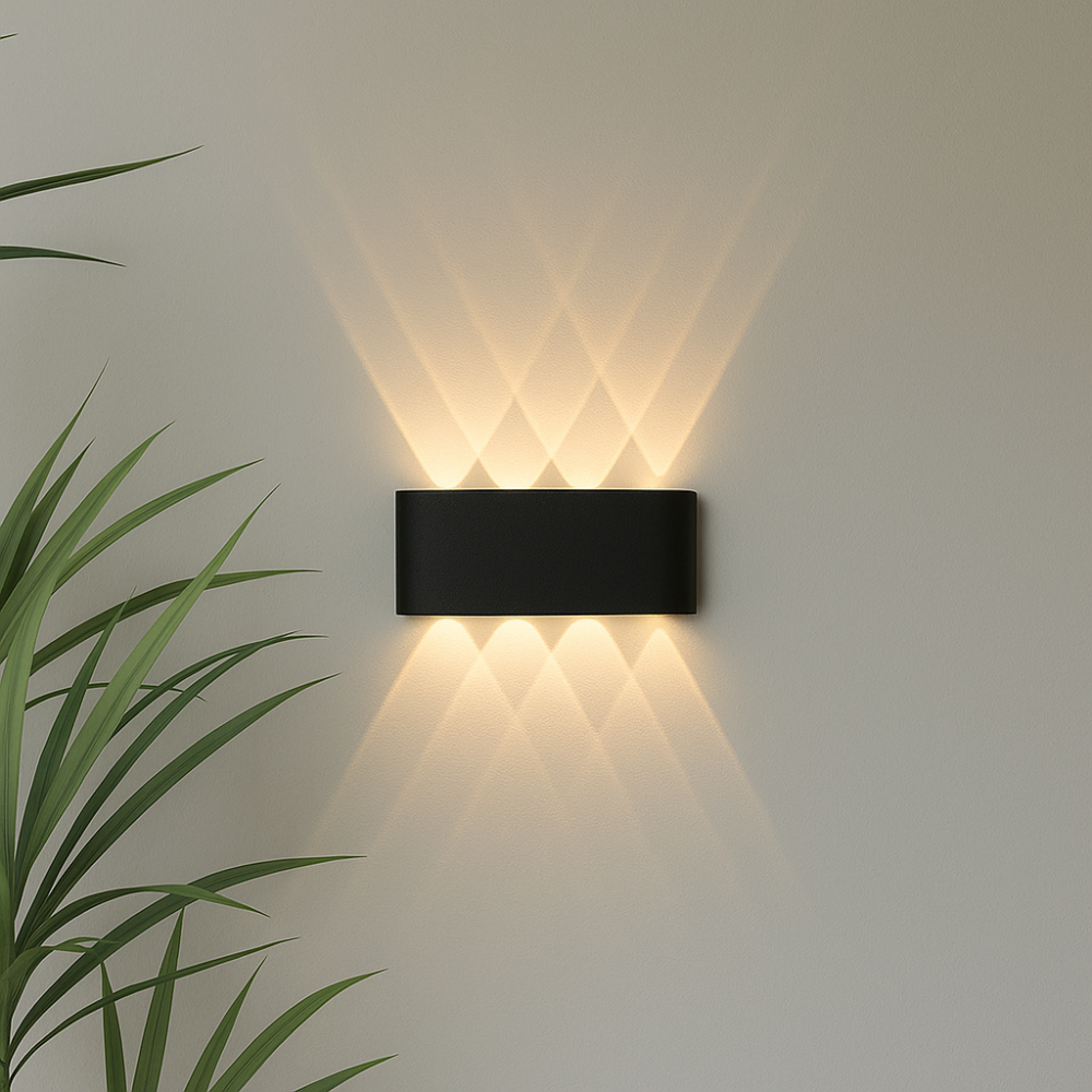Applique moderna per interni ed esterni – Apparecchio LED minimalista 8
