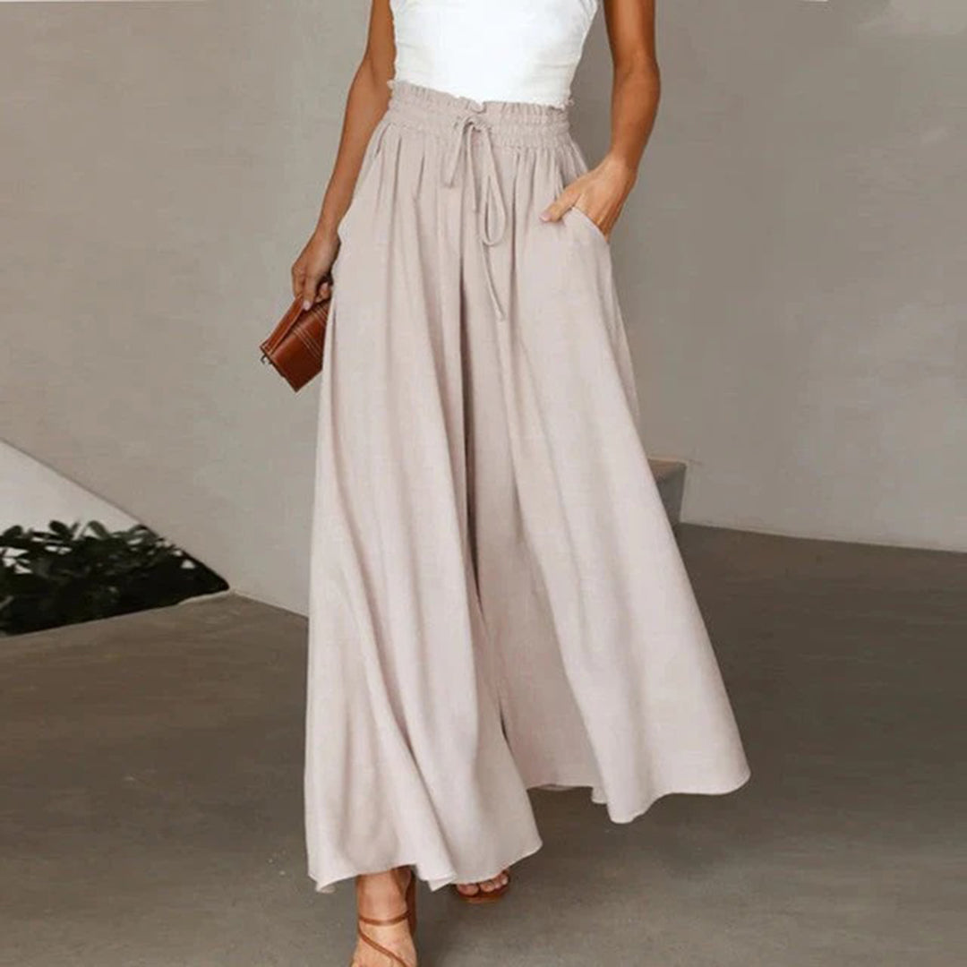 Pantaloni Palazzo Donna Eleganti Taglio Largo