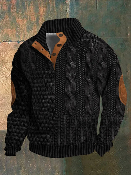 Maglione Uomo in Lana Stile Retrò Vestibilità Comoda - Vesarelli