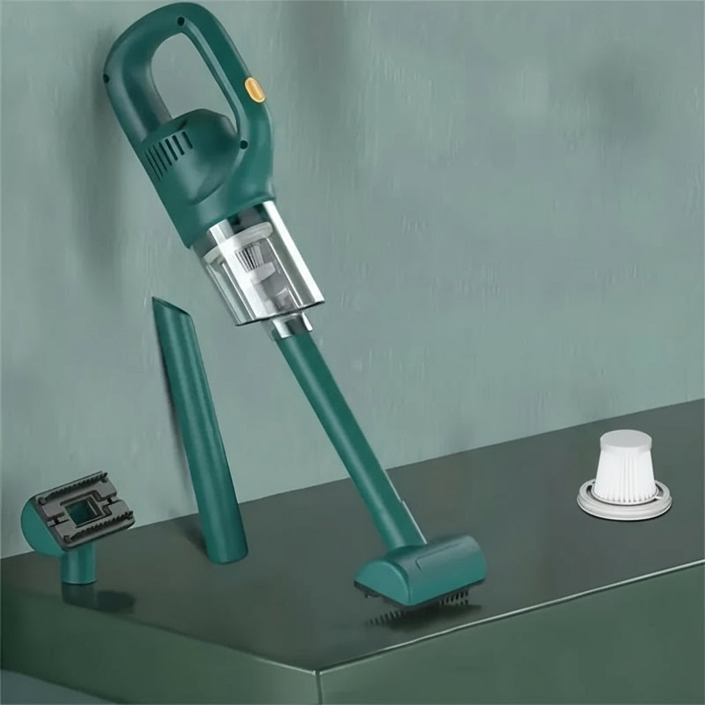 Aspirapolvere portatile ricaricabile senza fili - Pulitore ciclonico ad alta aspirazione per casa, auto e ufficio, ricarica USB 1