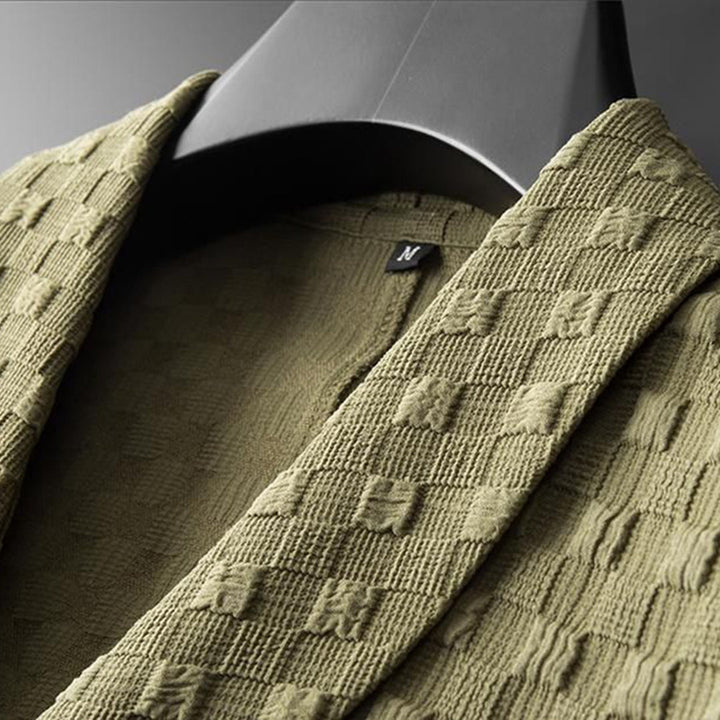 Completo Estivo Uomo Jacquard Pantaloni Eleganti