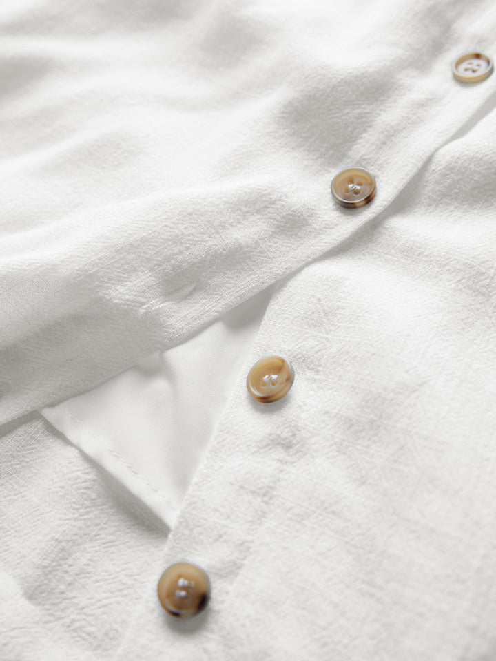 Abito Mini Donna Lino Cotone Elegante