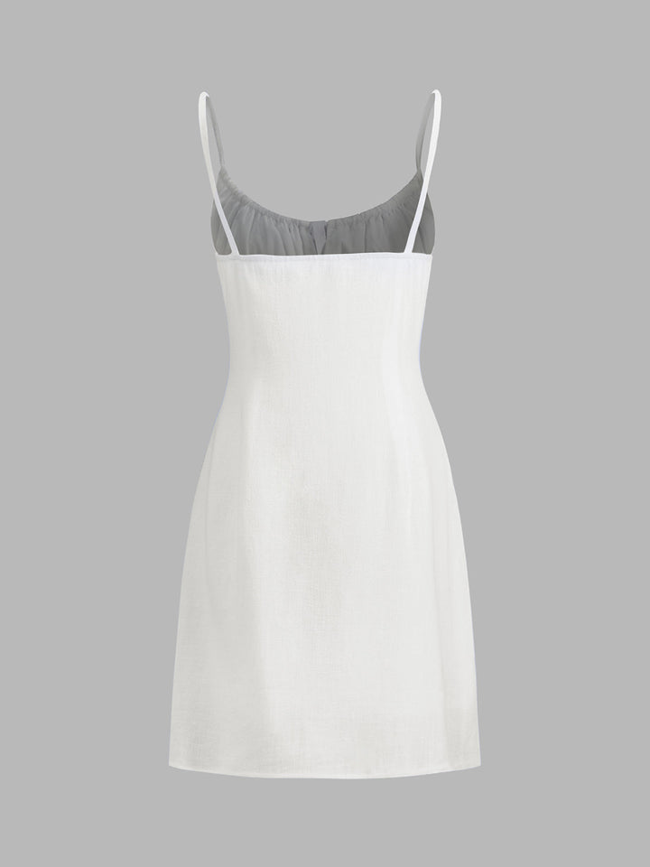 Abito Mini Donna Lino Cotone Elegante