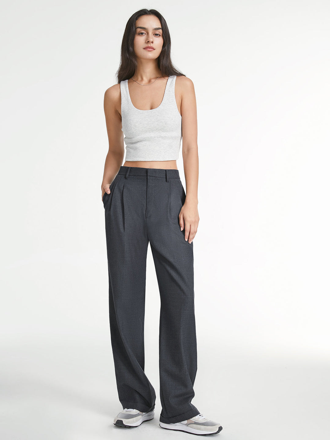 Pantaloni Uomo Sartoriali Tessuto Classico Gamba Dritta - Vesarelli