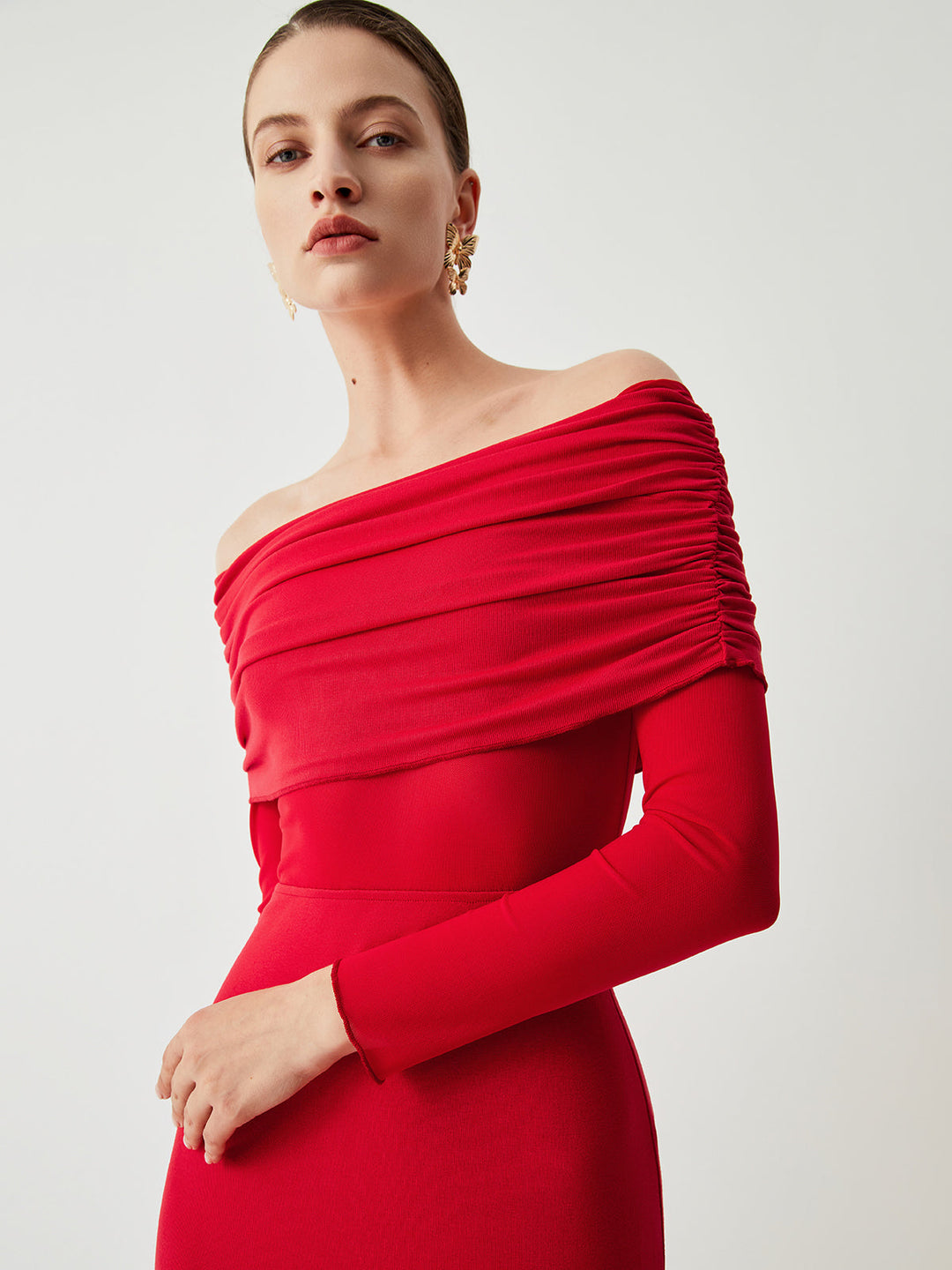 Abito Cerimonia Donna in Mesh Trasparente Elegante