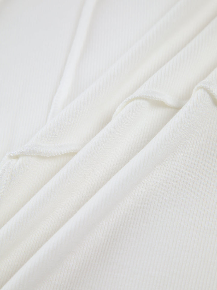 Donna Maniche Lunghe con Bordino Elegante