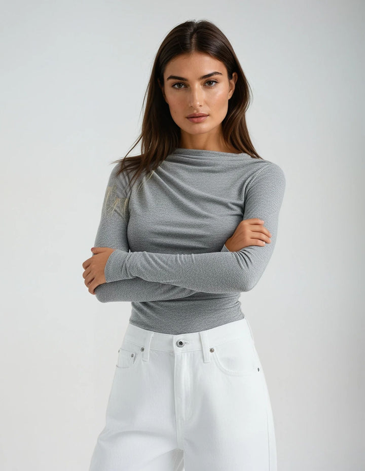 Camicetta Donna Elasticizzata Casual Morbido