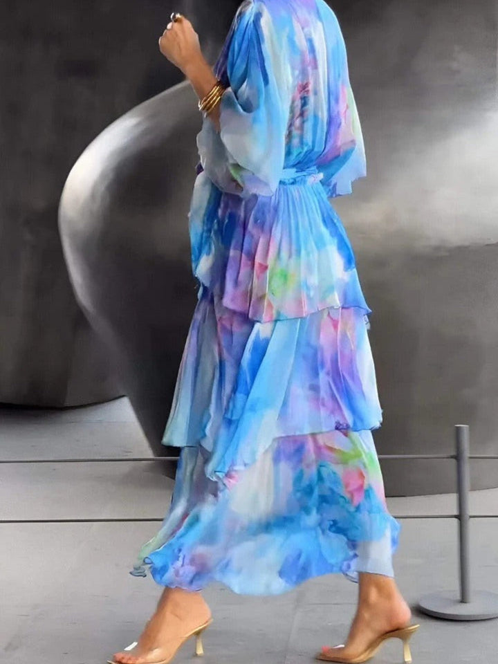 Abito Donna Elegante Scollo a V