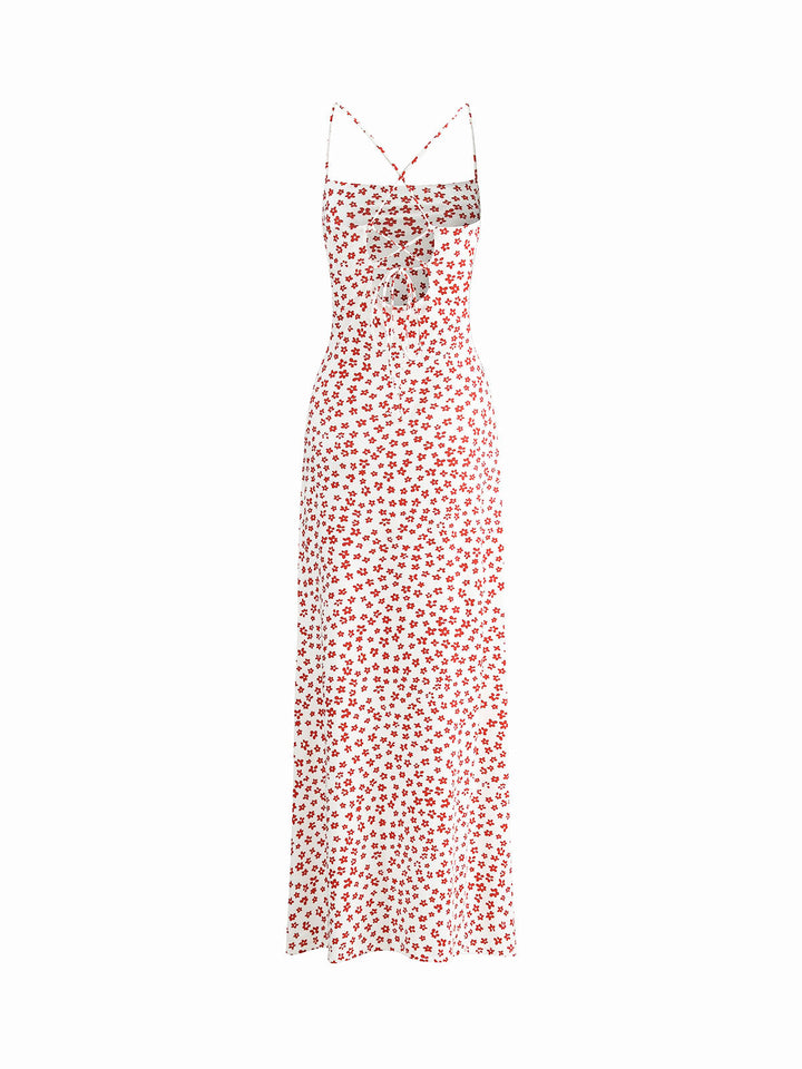 Abito Maxi Donna Floreale Estivo Svasato