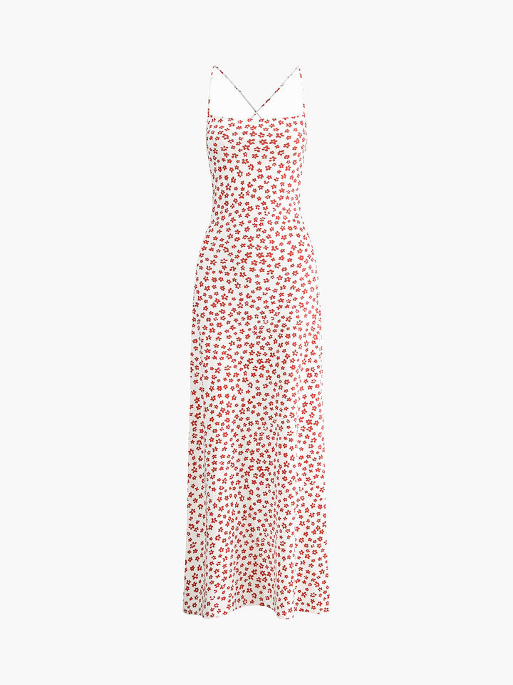 Abito Maxi Donna Floreale Estivo Svasato