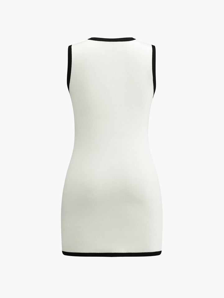 Abito Mini Donna Senza Maniche Elegante