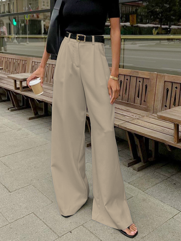 Pantaloni Palazzo Donna Vita Alta Ampia