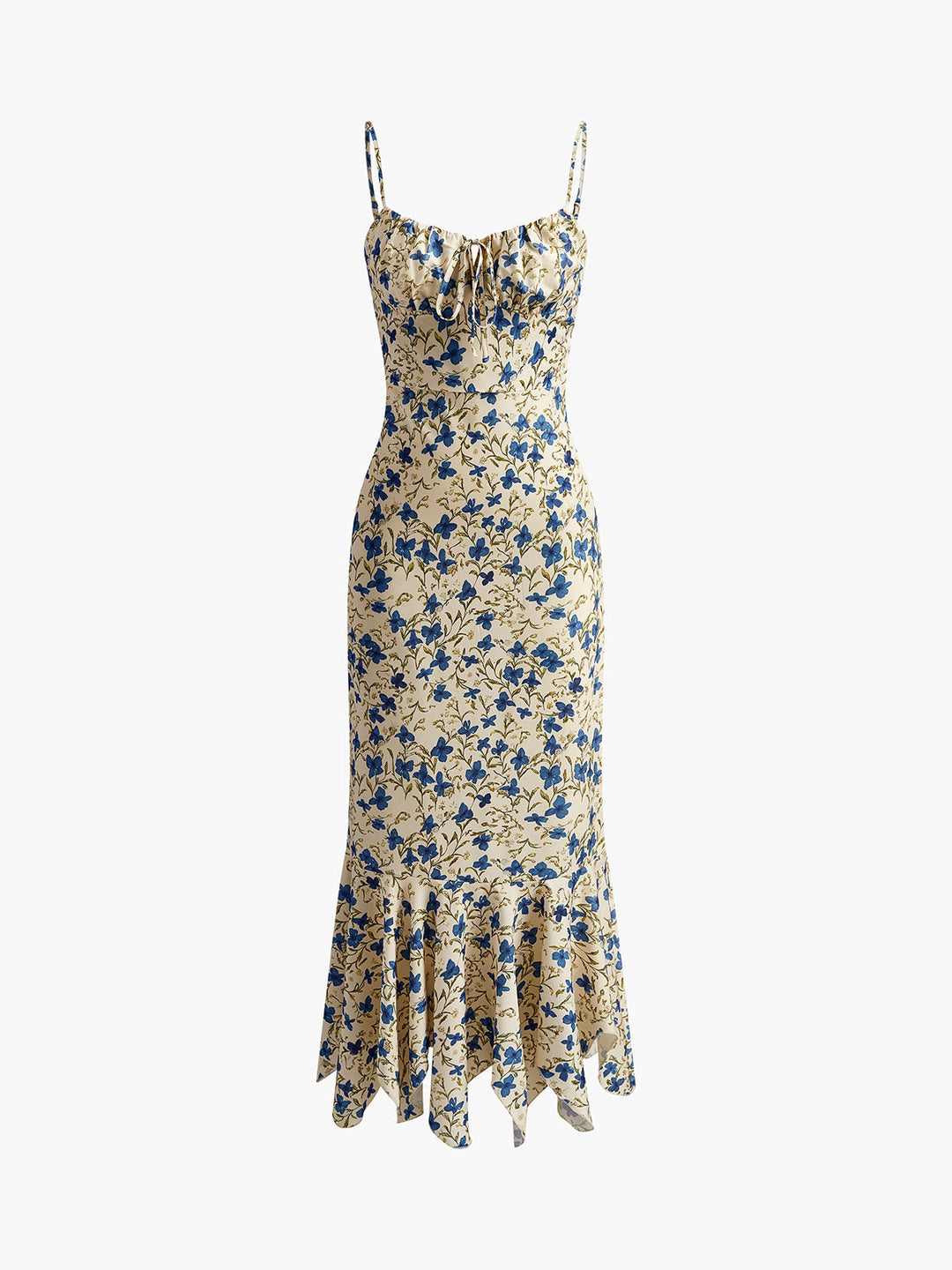 Abito Maxi Donna Stampa Floreale Svasato Estivo