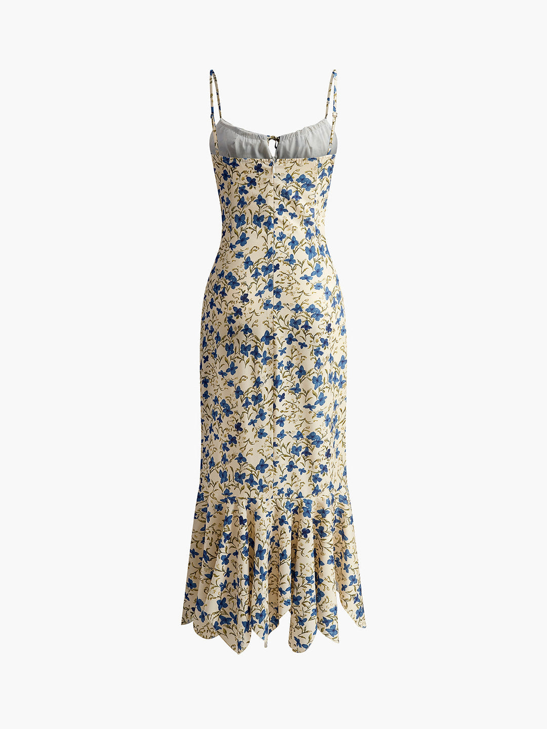 Abito Maxi Donna Stampa Floreale Svasato Estivo