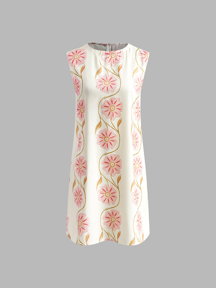 Abito Mini Donna Floreale Estivo Elegante
