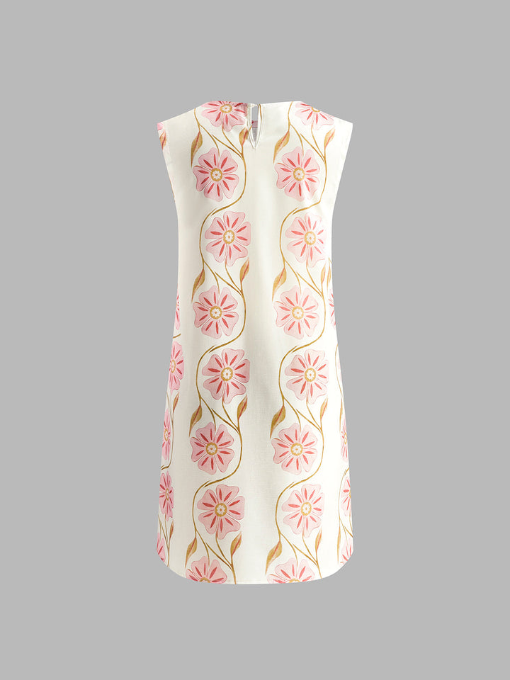 Abito Mini Donna Floreale Estivo Elegante