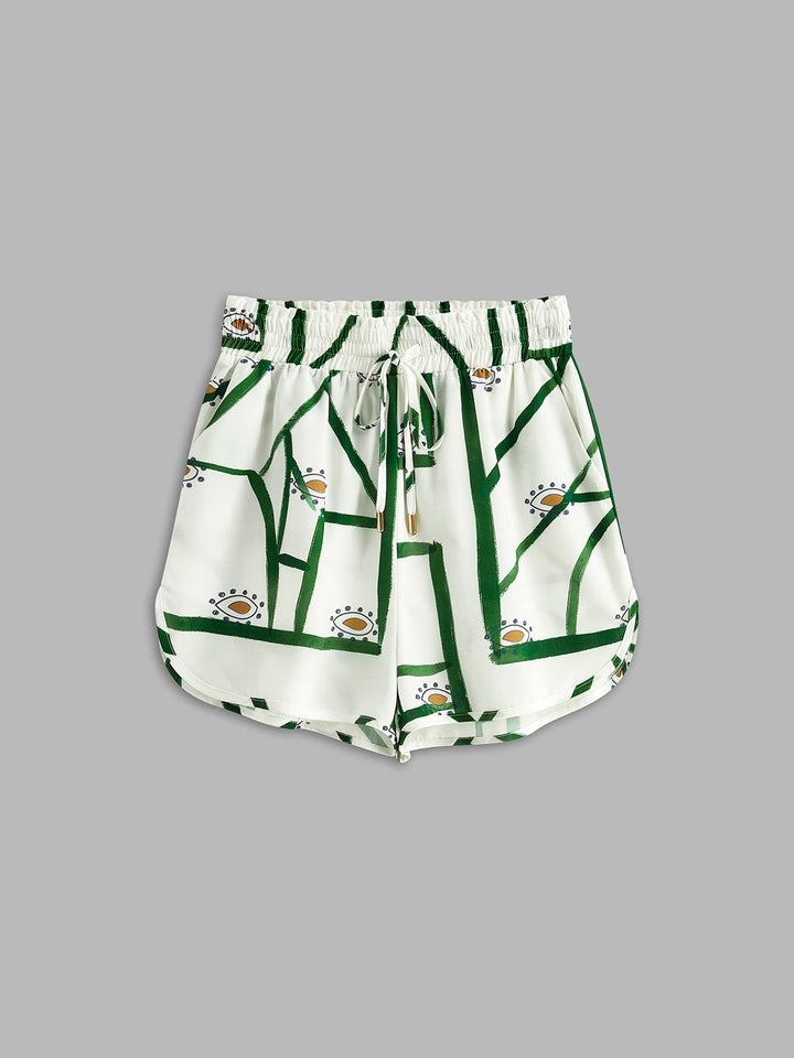 Set Estivo Donna Shorts Fantasia Leggeri
