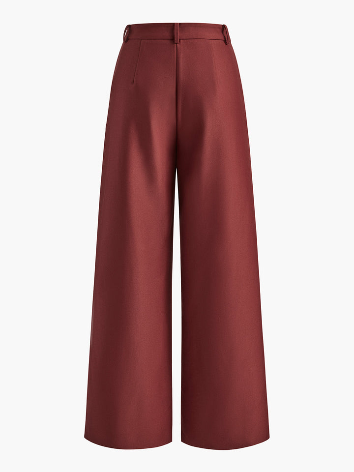 Pantaloni Palazzo Donna Vita Alta Ampia