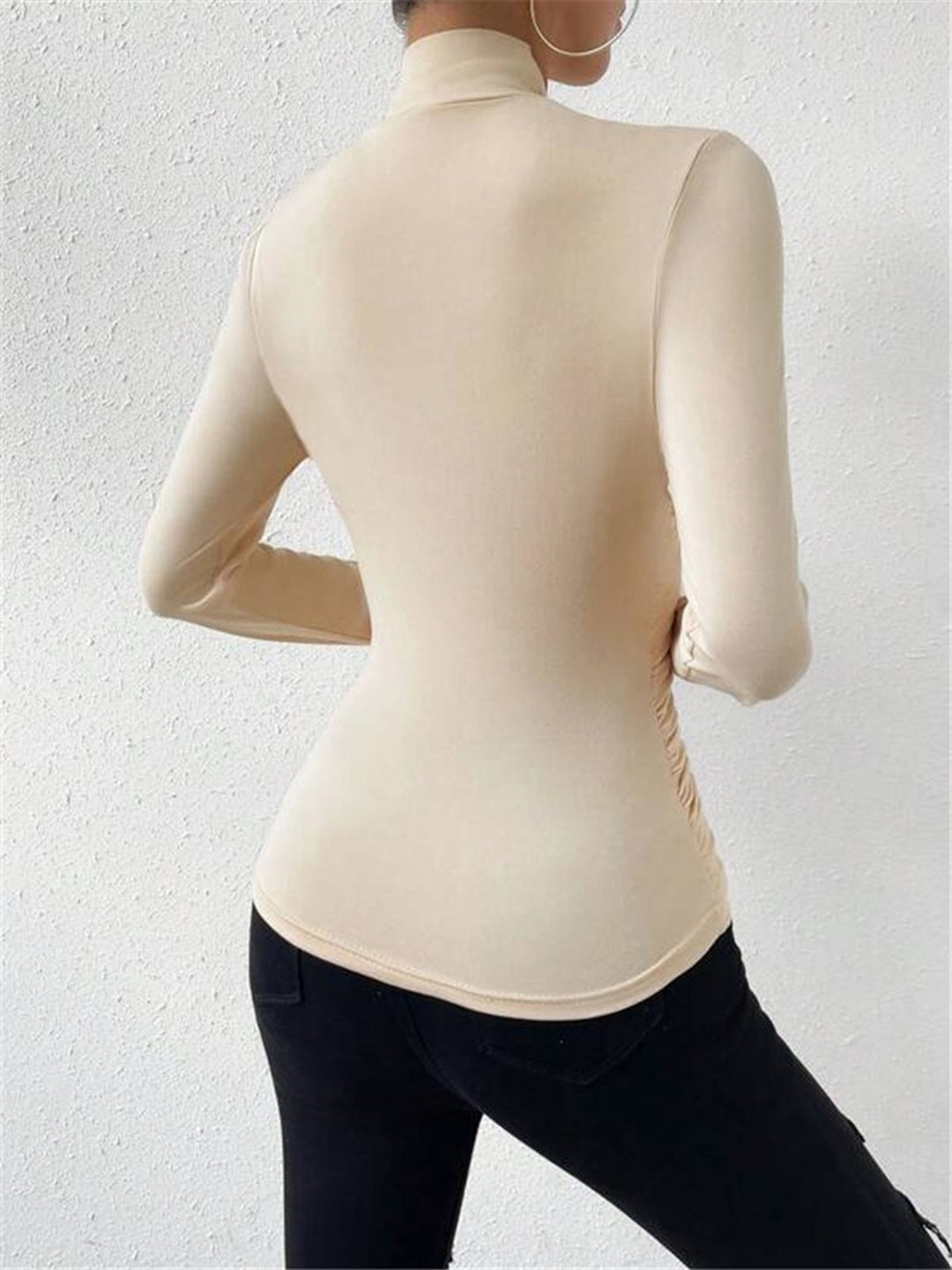 Maglietta Donna Collo Incrociato Vita Stretta Classica